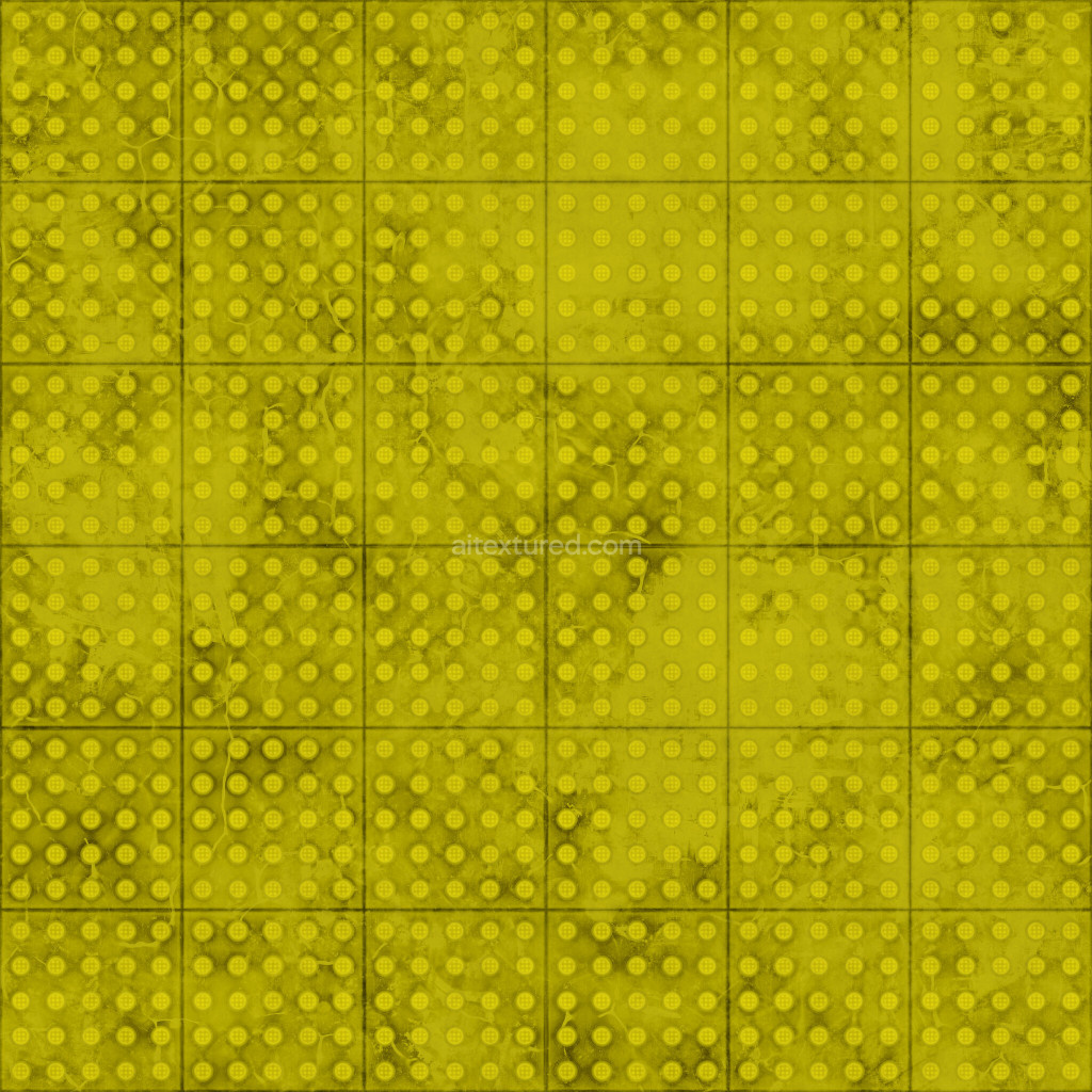 Seamless tactile paving PBR texture in yellow