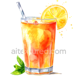 seamless Bright Kombucha Breakfast Drink Illustration with Lemon and Straw texture 8k free download PBR