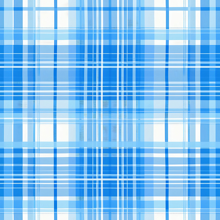 Blue Plaid Metallic Grid with Layered Lines seamless PBR texture preview