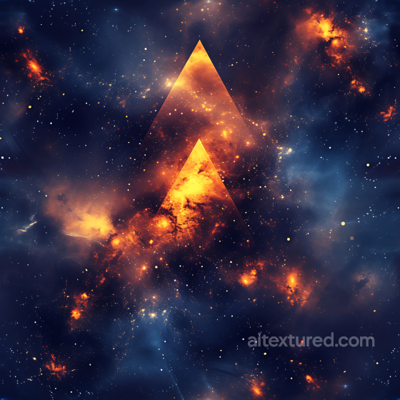 Space PBR Texture Featuring Fiery Nebula and Deep Starfield Star, space, planets texture preview