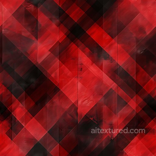 Seamless 3D PBR Red Tinted Metal Panel Texture with Plaid Pattern texture preview