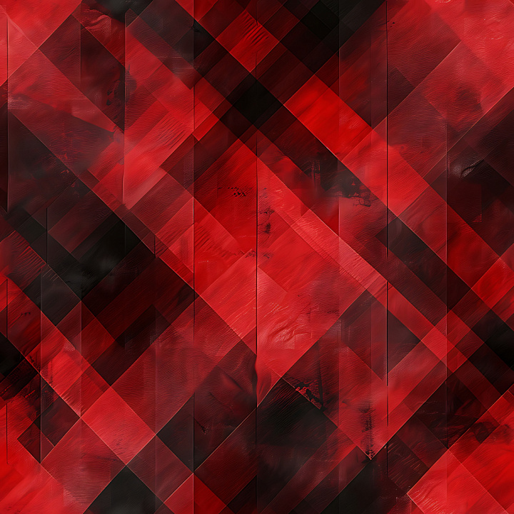Red and Black Abstract Plaid Pattern seamless PBR texture preview