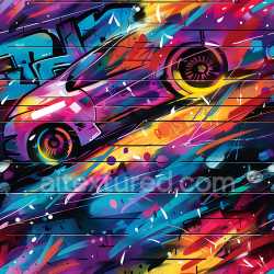 seamless Seamless 3D PBR Texture of Vibrant Graffiti Car Spray Paint on Plaster Wall texture 8k free download PBR