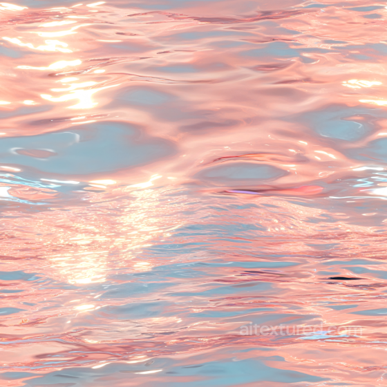 Pink Sunset Water Seamless Texture with Soft Wave Ripples Water texture preview