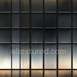 seamless Seamless 3D Brushed Steel Metal Panels PBR Texture with Subtle Rust Stains texture 8k free download PBR