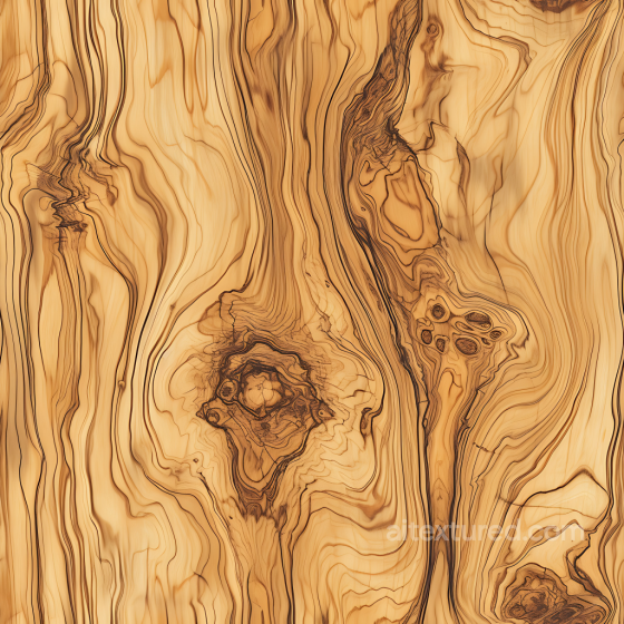 Rustic Pine Wood PBR Texture with Distinct Knots and Curved Grain Wood texture preview