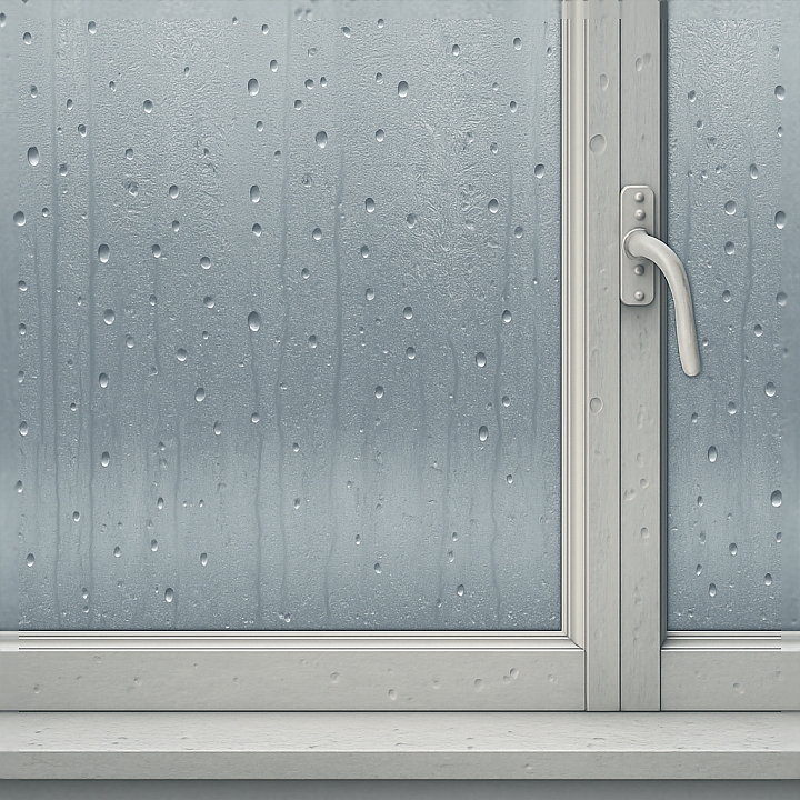 Of Window Water Droplets On Smooth Glass Surface With Subtle W… seamless PBR texture preview