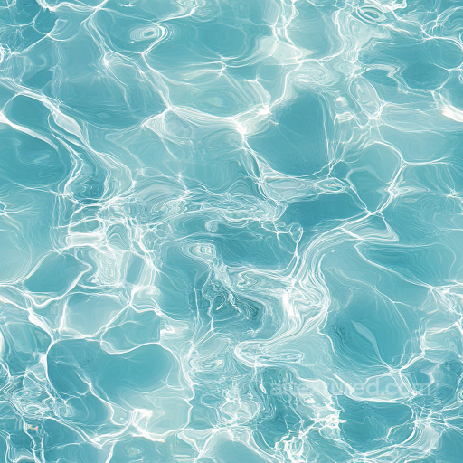 Stylized Pool Water PBR Texture with Light Ripples and Soft Highlights seamless Water PBR texture