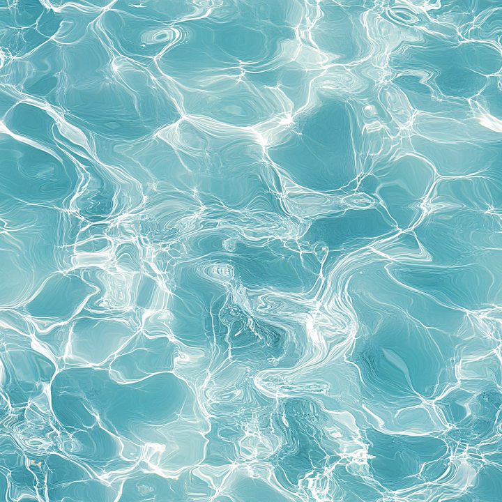 Stylized Pool Water with Light Ripples and Soft Highlights seamless PBR texture preview