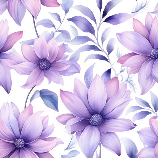 Seamless 3D PBR Texture of Soft Purple Flower Petal Fabric Pattern