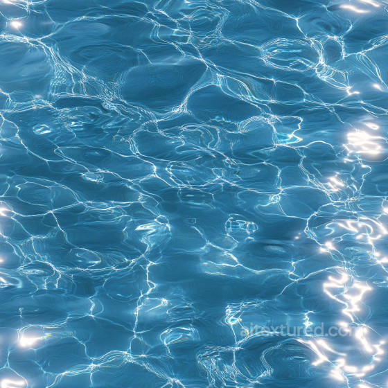 Crystal Clear Pool Water Seamless Texture with Realistic Light Caustics Water texture preview