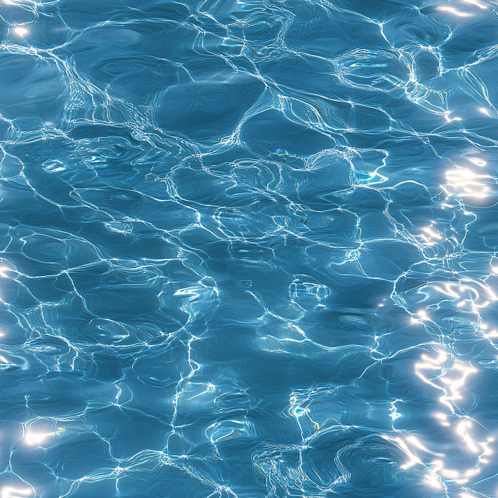 Crystal Clear Pool Water with Realistic Light Caustics seamless PBR texture preview