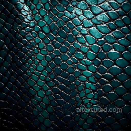 Glossy Blue Reptilian Scale Skin Seamless Texture seamless Skin PBR texture