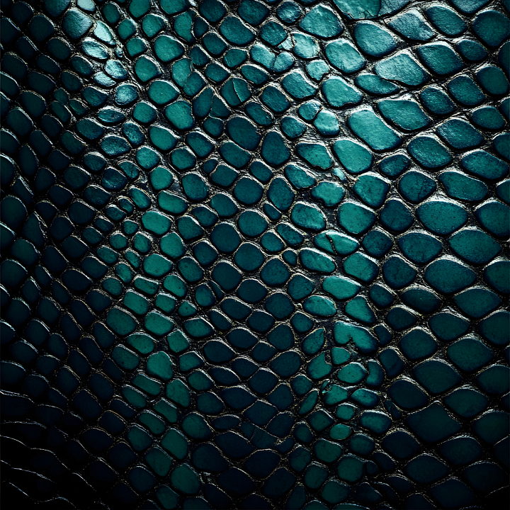Glossy Blue Reptilian Scale Skin seamless PBR texture preview