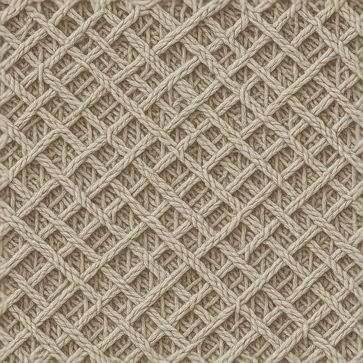 Fiber Weave Chain Link Woven Lines Netting Lacework Thread Knit Embroid… seamless PBR texture preview
