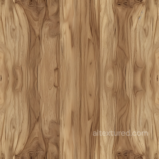 Hickory Wood Planks Seamless Texture with Natural Grain and Knots seamless Wood PBR texture