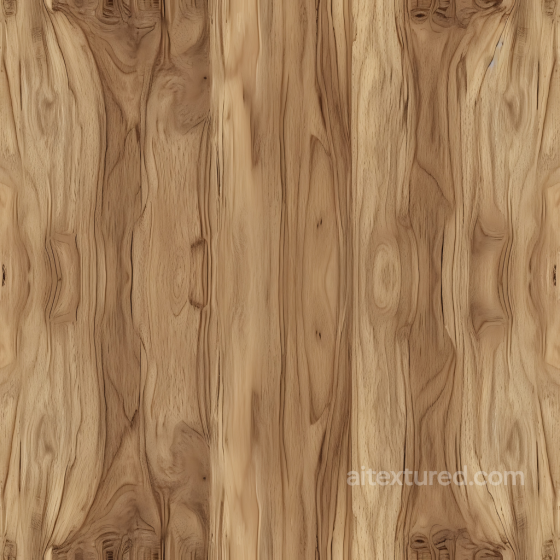 Hickory Wood Planks Seamless Texture with Natural Grain and Knots Wood texture preview