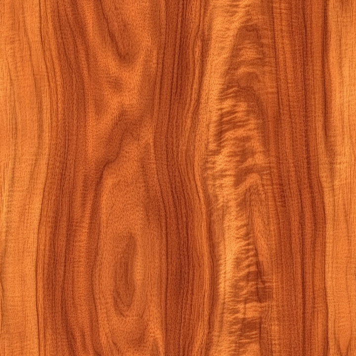 Polished Cherry Wood with Smooth Grain and Warm Tones seamless PBR texture preview