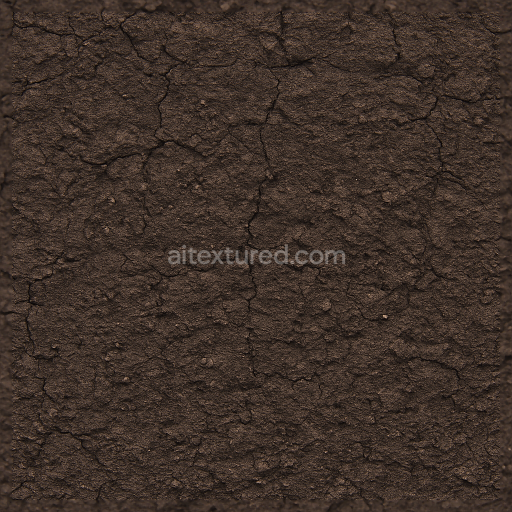 Seamless 3d texture pbr 8k coal slag surface rough burnt umber color