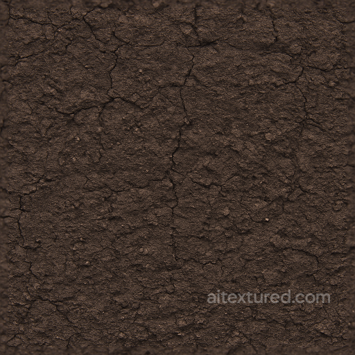 Coal Slag Surface Rough Burnt Umber Color seamless Coal PBR texture