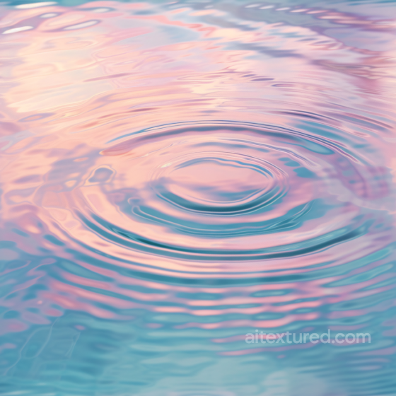 Water PBR Texture Featuring Gentle Ripples and Soft Pastel Sunset Colors Water texture preview