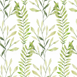 seamless Seamless 3D PBR Watercolor Greenery Texture with Delicate Leaf Stems texture 8k free download PBR