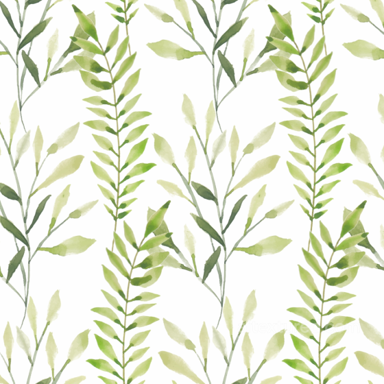 Watercolor Greenery Texture with Delicate Leaf Stems watercolor greenery texture preview