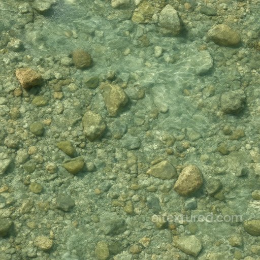 Shallow River Seamless Texture seamless Water PBR texture