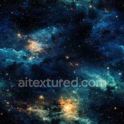 seamless Seamless 3D Space PBR Texture Featuring Glowing Nebula Clouds and Starfield texture 8k free download PBR