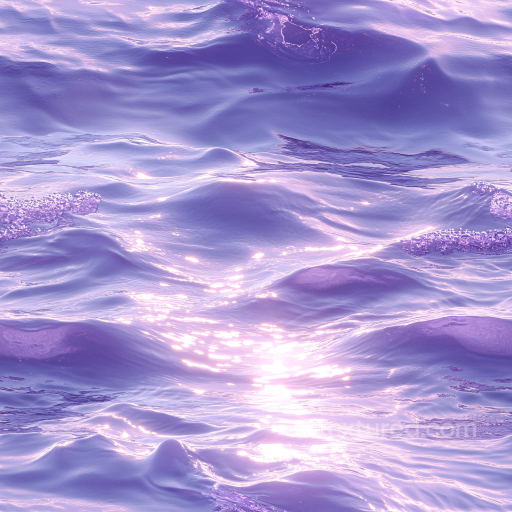 Water PBR Texture with Soft Pastel Ocean Surface and Gentle Waves seamless Water PBR texture