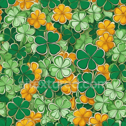 seamless Seamless 3D PBR Texture Featuring St Patrick Shamrock Pattern Digital Paper texture 8k free download PBR