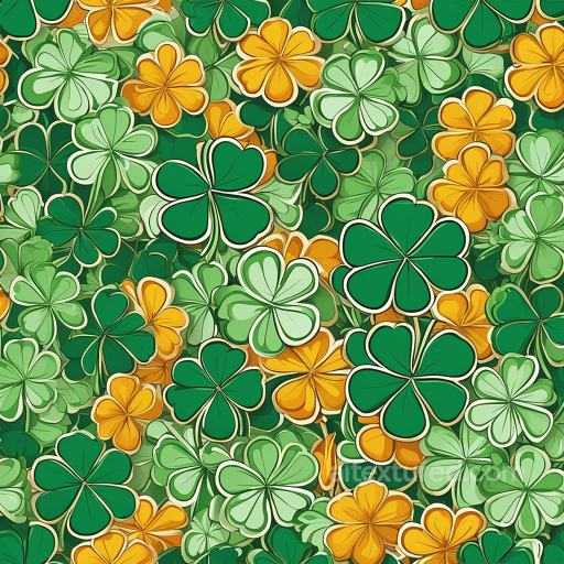 Featuring St Patrick Shamrock Pattern Digital Paper seamless St patrick digital paper bundle PBR texture