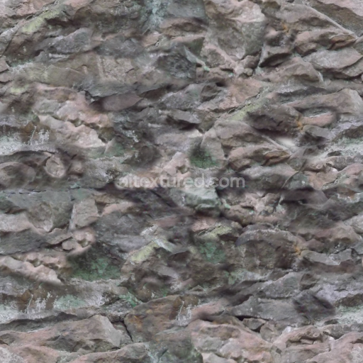 Seamless Stone PBR Texture with Rugged Natural Rock Surface