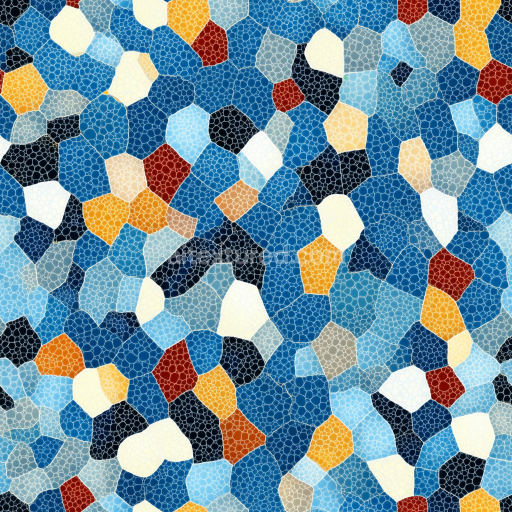 Seamless 3D Mosaic PBR Texture with Vibrant Multicolor Stone Chips texture preview
