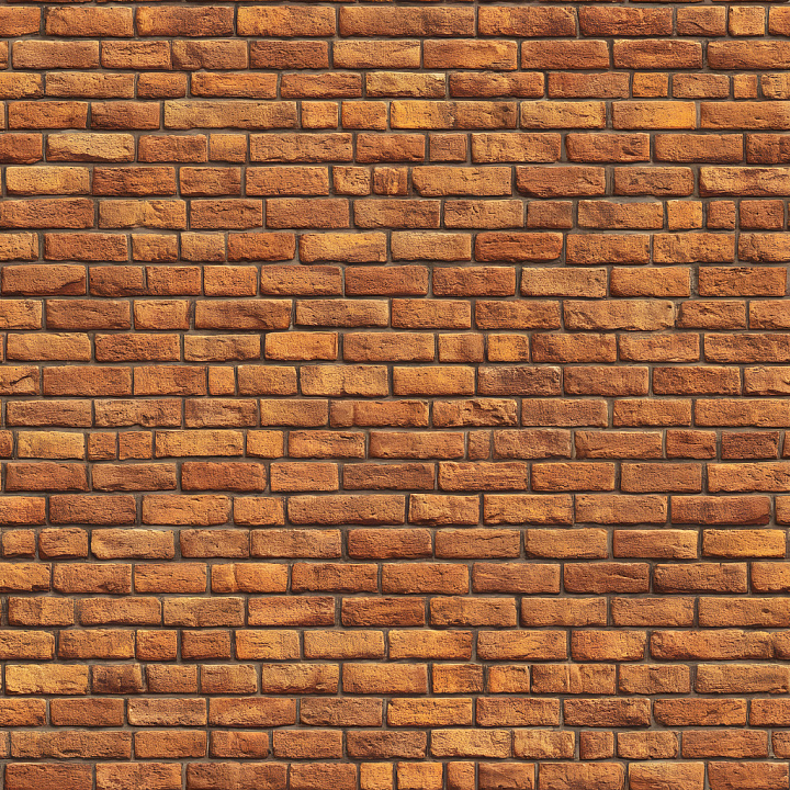 Cracked Brick Wall with Rough Surface and Color Variations seamless PBR texture preview