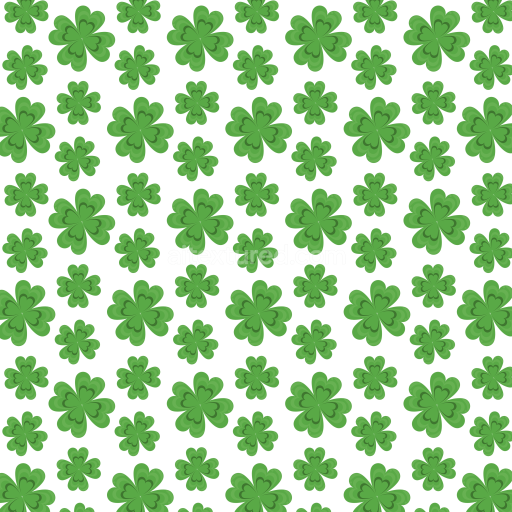 Seamless 3D PBR Digital Paper Texture Featuring Green Shamrock Pattern