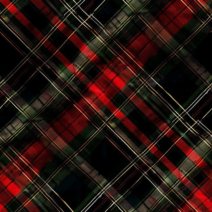 Plaid Patterned Metal with Red and Green Diagonal Stripes seamless PBR texture preview
