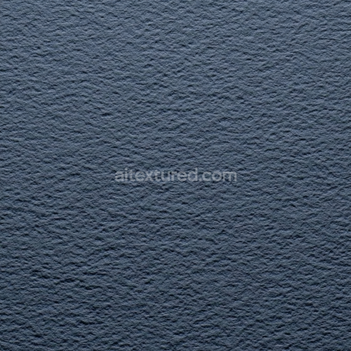 Seamless 3D Felt PBR Texture with Dark Blue Dense Wool Surface
