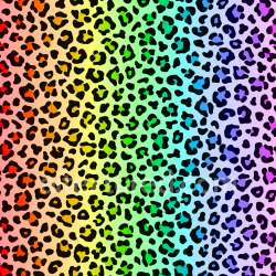 seamless Seamless 3D PBR Texture of Vibrant Rainbow Leopard Print Fabric Pattern texture 8k free download PBR