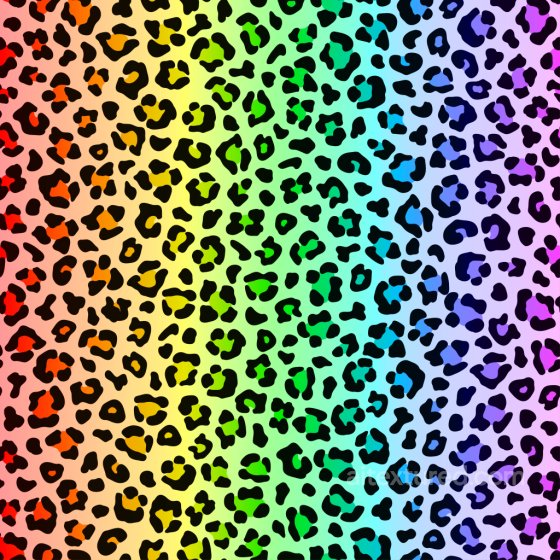 Vibrant Rainbow Leopard Print Fabric Pattern Seamless Texture Leopard Print texture preview