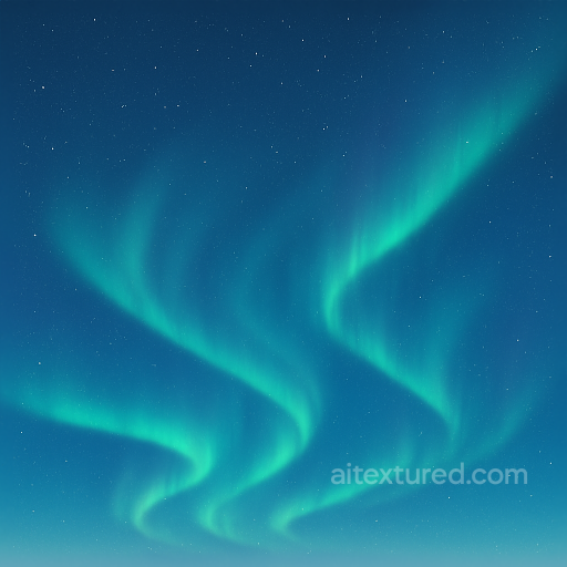 Seamless 8K PBR 3D texture of polar sky with aurora australis and cold winter sky elements seamless Sky PBR texture