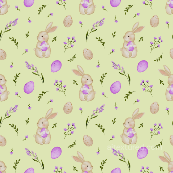 Easter Bunny and Floral Digital Paper Texture All Christmas Digital paper texture preview