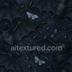 seamless Seamless 3d texture pbr 8k bat wings surface with creepy crawlies details texture 8k free download PBR