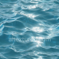 seamless Seamless 3D PBR Texture of Crystal-Clear Calm Ocean Water with Soft Wave Reflections texture 8k free download PBR