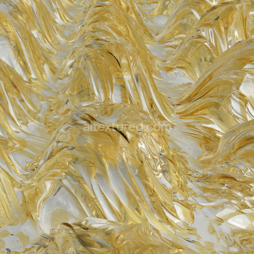 Seamless Amber Tinted Glass PBR Texture for 3D Rendering