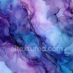 seamless Seamless 3D Alcohol Ink PBR Texture Featuring Flowing Violet and Blue Veins texture 8k free download PBR