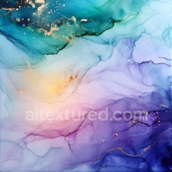 seamless Seamless 3D Alcohol Ink PBR Texture Featuring Soft Blue, Violet, and Pastel Swirling Patterns texture 8k free download PBR