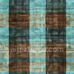 seamless Seamless 3D PBR Plaid Fabric Texture in Blue and Brown Hues with Fine Weave texture 8k free download PBR