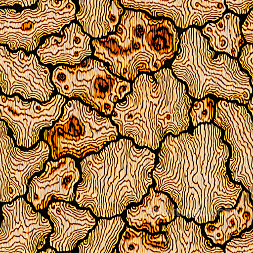 Crosscut Wood Texture Featuring Knots and Detailed Grain Patterns seamless Wood PBR texture
