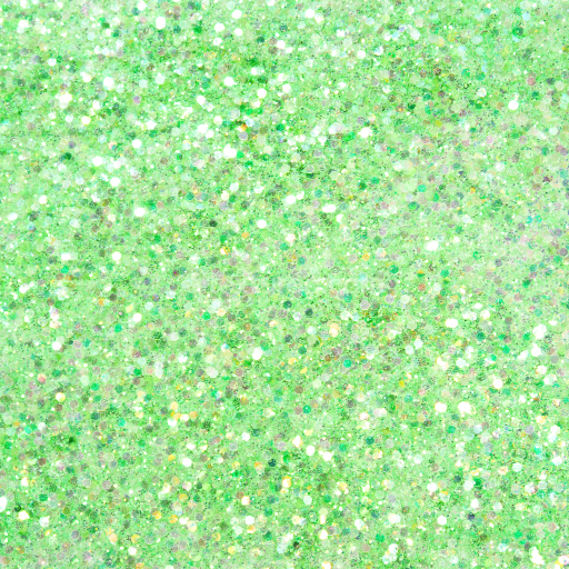 Seamless 3D PBR Glitter Texture with Bright Sparkling Green Particles
